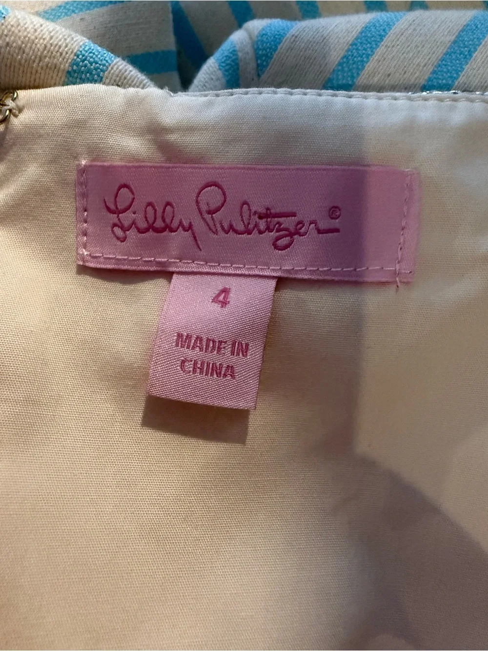 Lilly Pulitzer Remi Dress Women's Size 4 Strapless Blue Horizon Bayview Stripe - Picture 9 of 15